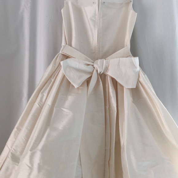 Raw silk and tulle party dress - Picture 3 of 3